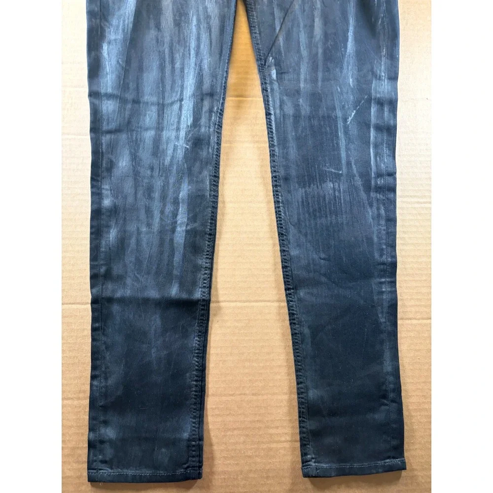 The Sinclair Mfg Co COE Denim Leggings Womens 30 Black Waxed Coated NWT